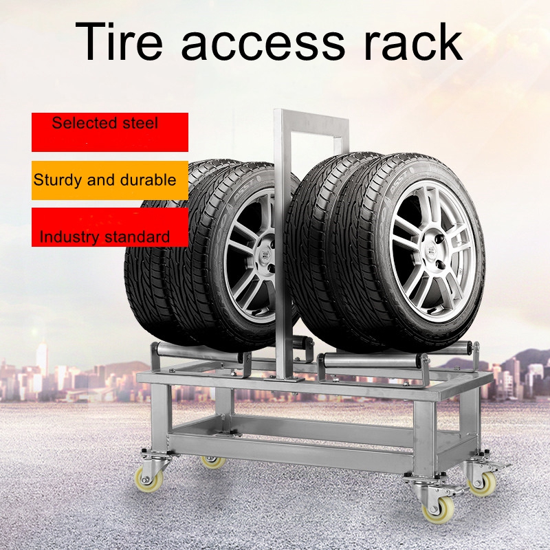 Workshop Tools Store - Mobilny stojak na opony warsztatu samochodowego,