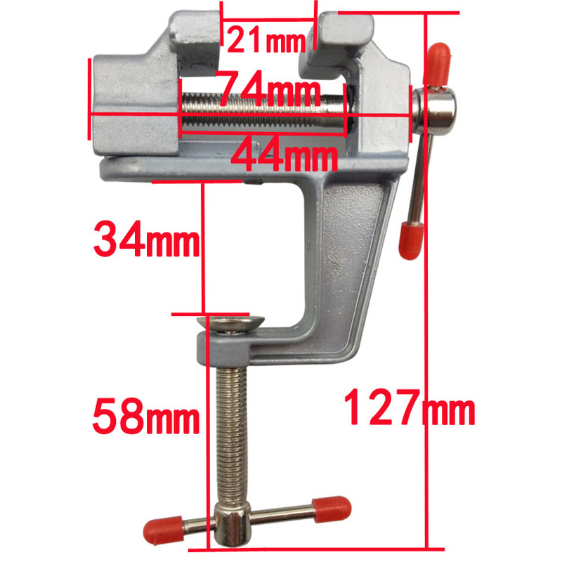 Aluminiowy mini zacisk stołowy – Workshop Tools Vice recenzja i cena